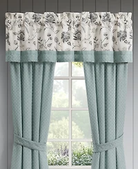 J Queen New York Blossom View Window Straight Valance, 21.25" x 88"
