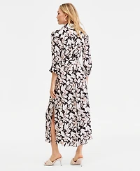 I.n.c. International Concepts Women's Printed Button-Front Maxi Dress, Macy's Exclusive