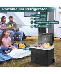 Sugift 12V Portable Car Refrigerator 42 Quart with Touch Panel