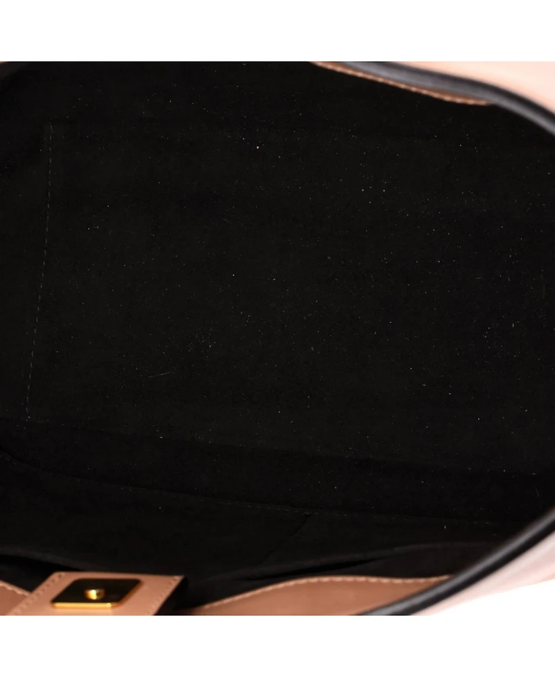 Pre-Owned Fendi Small Ff Handle Tote Leather