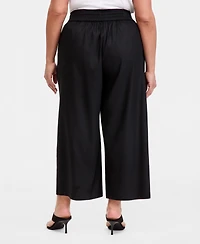 I.n.c. International Concepts Plus High Rise Cropped Wide Leg Pants, Macy's Exclusive