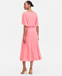 I.n.c. International Concepts Women's Elbow-Sleeve Knit Midi Dress, Macy's Exclusive