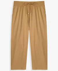 I.n.c. International Concepts Plus High Rise Cropped Wide Leg Pants, Macy's Exclusive