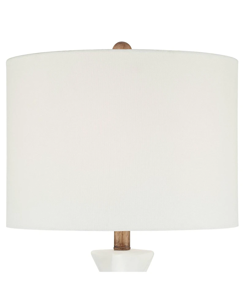 360 Lighting Ryan High Frosted Glass Modern Coastal Table Lamp Set of 2