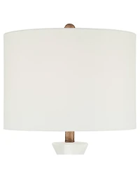 360 Lighting Ryan High Frosted Glass Modern Coastal Table Lamp Set of 2