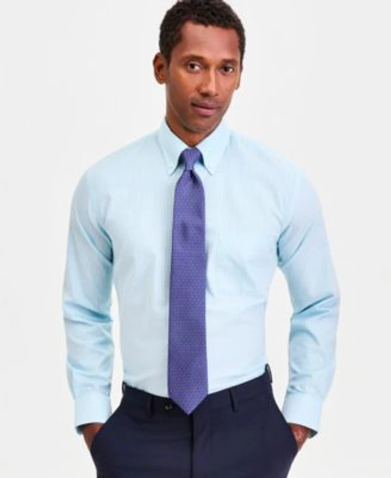 Club Room Mens Core Plus Oxford Shirt Anchor Tie Macys Exclusive