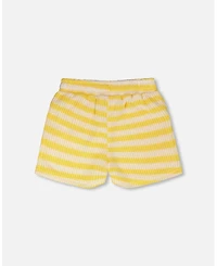 Deux par Deux Big Girl's Striped Shorts