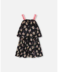 Deux par Deux Little Girls Woven Dress Lollipop Print