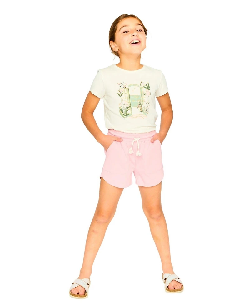 Deux par Deux Little Girls ganic Cotton Jersey T-Shirt