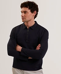Ted Baker Men's Long-Sleeve Polo Shirt