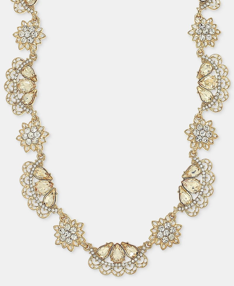 Marchesa Crystal Antique Dynamic Collar Necklace, 16" + 3" extender