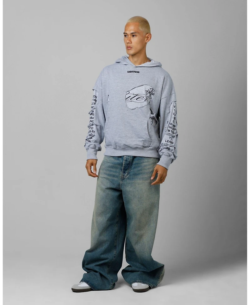 Loiter Men's Destruction Hoodie Sweatshirt