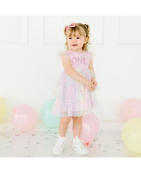 Sweet Wink Baby Girls First Birthday Fairy Dust Short Sleeve Tutu Dress