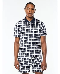 Sergio Tacchini Men's Damarindo Check Polo Shirts