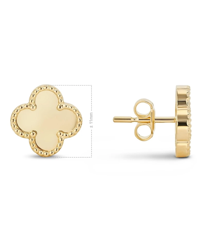 Devata Clover Earrings Approx. 2.7 Grams 14K Gold