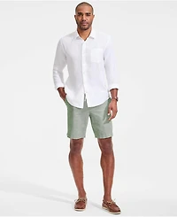 Lands' End Men's 9" Classic Fit Linen Blend Deck Short