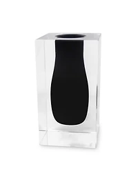 Classic Touch Double Wall Crystal Bud Vase
