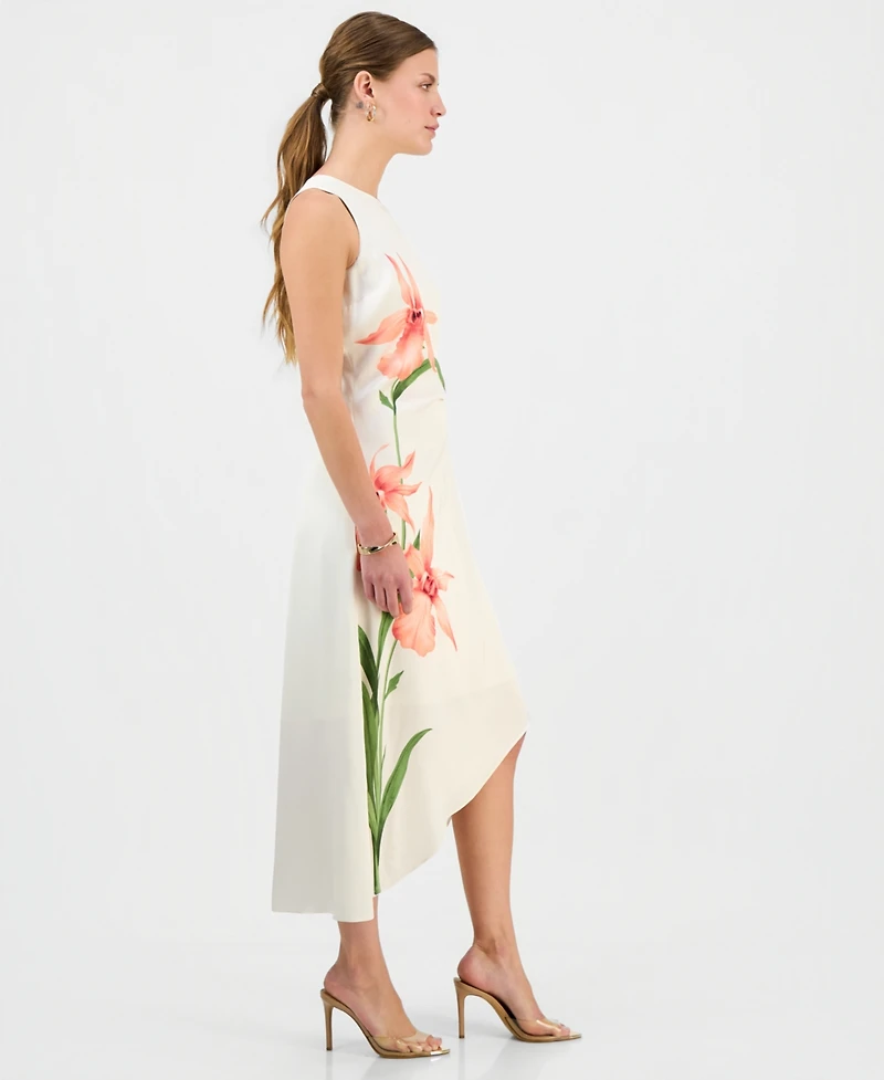 I.n.c. International Concepts Petite Asymmetric-Hem Dress, Macy's Exclusive