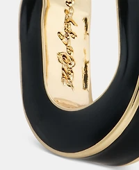 Karl Lagerfeld Paris Color Oval Hoop Earrings