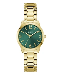 Guess Women's Gold-Tone Stainless Steel Watch, 34mm