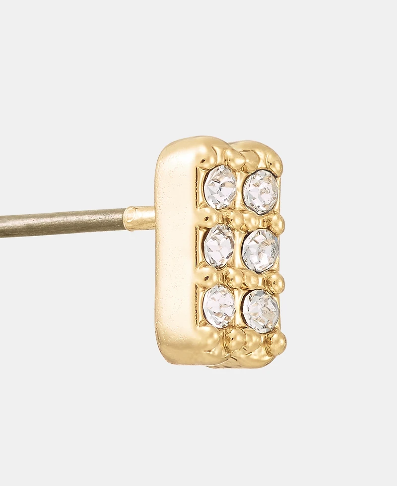 Lauren Ralph Lauren 2-Pc. Set Pave Stud & C-Hoop Earrings Set