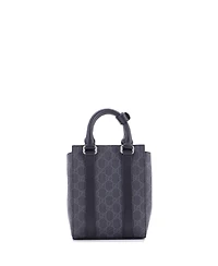 Pre-Owned Gucci Mini Convertible Web Open Tote Gg Coated Canvas