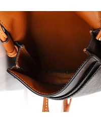 Pre-Owned Celine Phone Pouch Crossbody Triomphe Coated Canvas with Leather