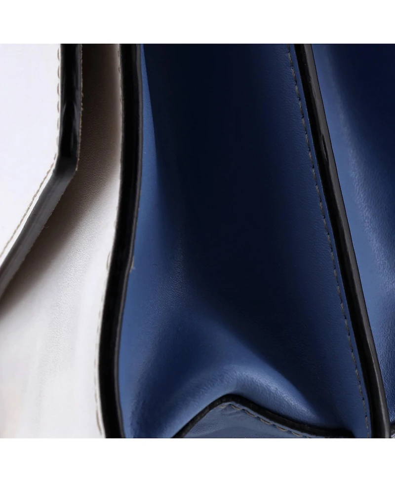 Pre-Owned Fendi Medium Mania Logo Kan I Bag Inlaid Leather