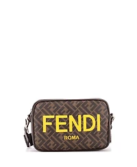 Pre-Owned Fendi Medium Logo Camera Case Bag Zucca Coated Canvas