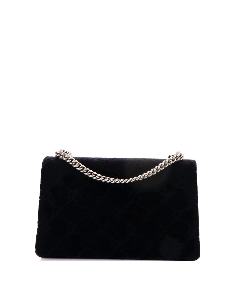 Pre-Owned Gucci Small Dionysus Bag Gg Velvet