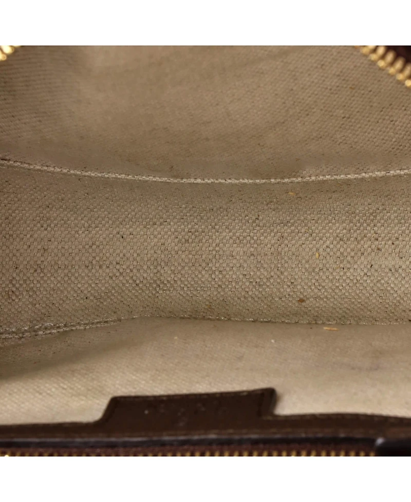 Pre-Owned Gucci Small Ophidia Flap Shoulder Bag Gg Coated Canvas