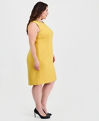 Kasper Plus Sleeveless Sheath Dress