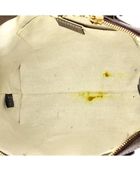 Pre-Owned Gucci Small Ophidia Top Handle Tote Geometric Gg Coated Canvas