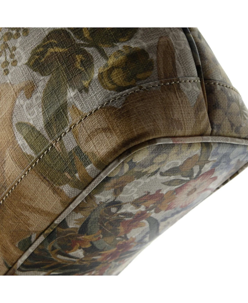 Pre-Owned Gucci Medium Ophidia Tote Water Flora Gg Coated Canvas