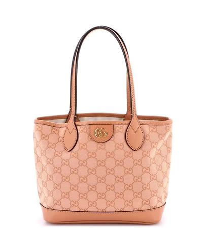 Pre-Owned Gucci Small Ophidia Top Handle Shopping Tote Gg Canvas and Leather