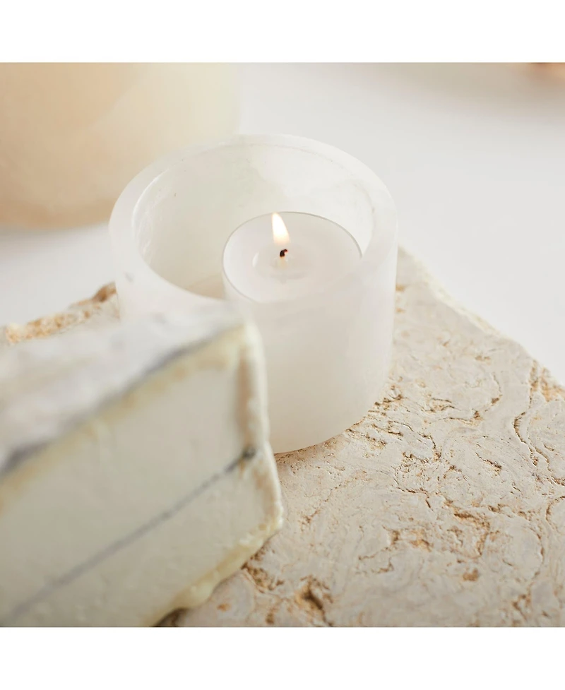 The Collective Home, Santo Alabaster Footed Bowls - Set of 2