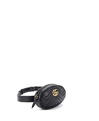 Pre-Owned Gucci Gg Marmont Belt Bag Matelasse Leather