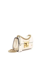 Pre-Owned Gucci Small Padlock Shoulder Bag Printed Leather