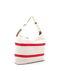 Pre-Owned Loewe Open Crossbody Tote Anagram Jacquard and Canvas