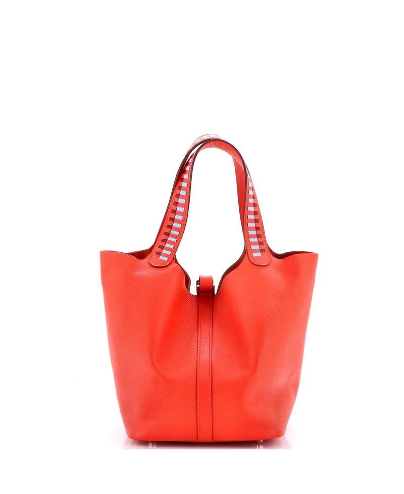 Pre-Owned HERMES Mm Picotin Lock Bag Tressage Epsom