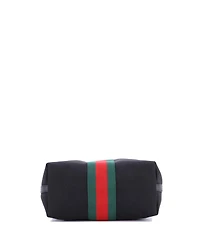 Pre-Owned Gucci Medium Web Zip Tote Techno Canvas