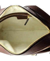 Pre-Owned Gucci Small Horsebit 1955 Flap Pocket Camera Bag Gg Canvas and Leather