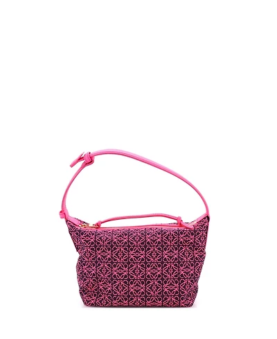 Pre-Owned Loewe Small Cubi Hobo Anagram Jacquard