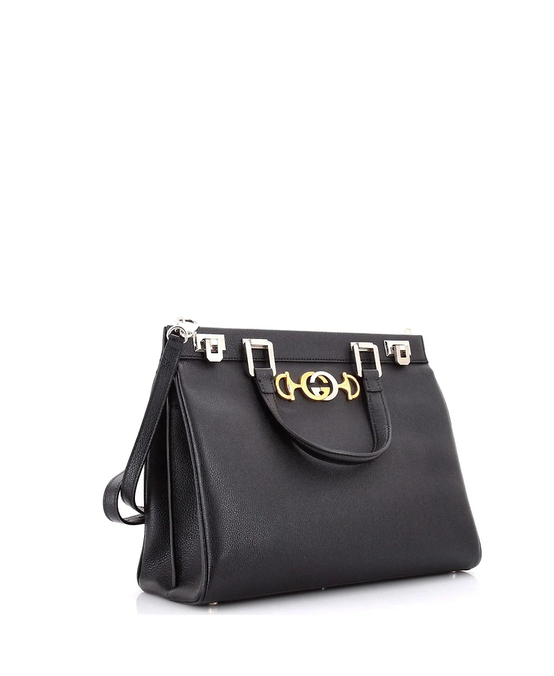 Pre-Owned Gucci Medium Zumi Top Handle Bag Leather