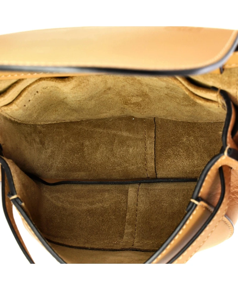 Pre-Owned Loewe Mini Gate Dual Shoulder Bag Leather