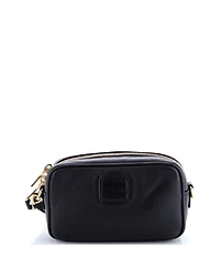 Pre-Owned Miu Miu Logo Embossed Camera Bag Leather