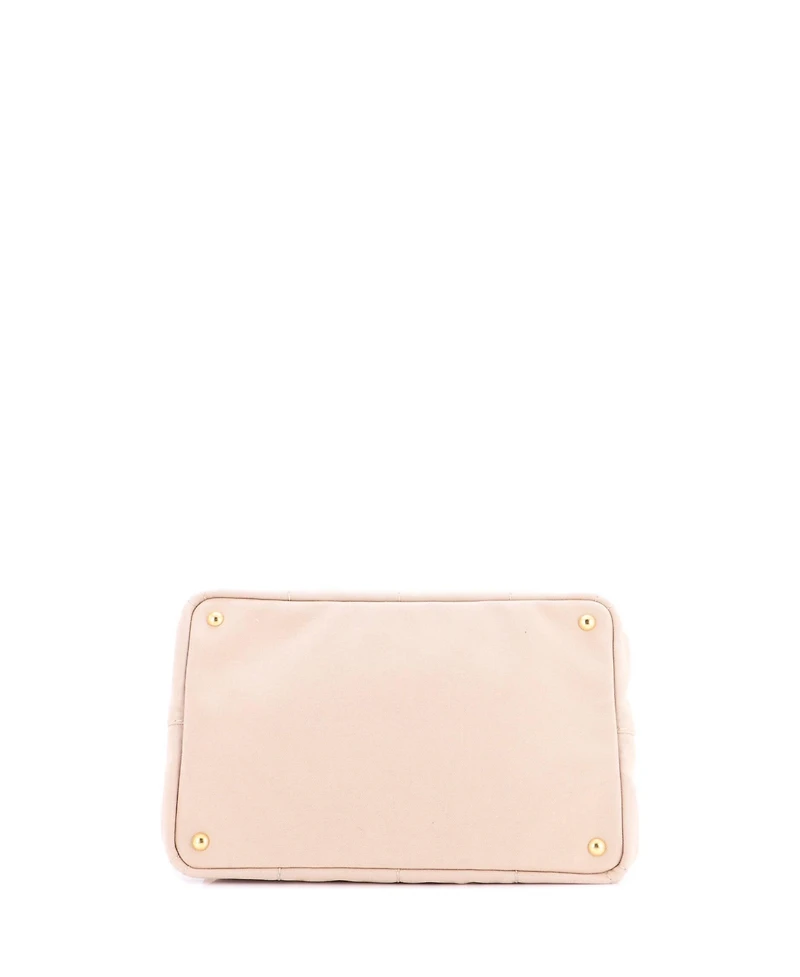 Pre-Owned Prada Large Canapa Convertible Tote Canvas