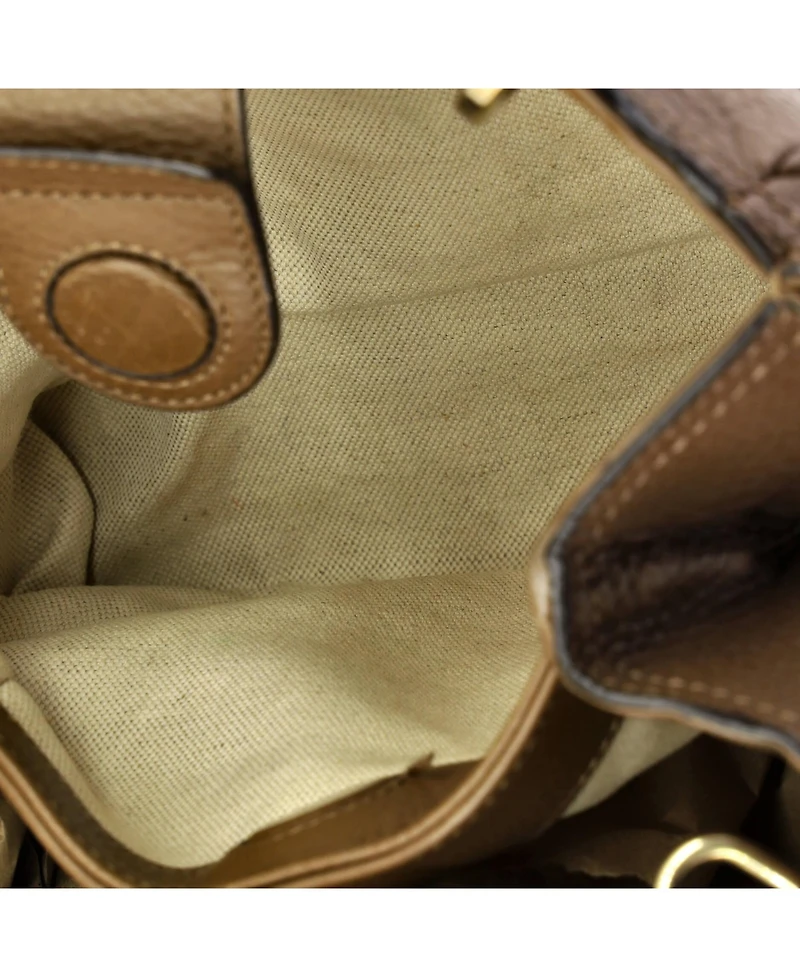 Pre-Owned Gucci Small Bamboo Shopper Tote Leather