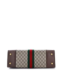 Pre-Owned Gucci Large Ophidia Cut Out Handle Tote Gg Coated Canvas