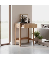 Depot E-Shop Yaak Desk, 1 Drawer, 4 Legs, Oak